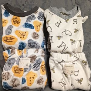 Burt's Bees 4T pajamas. 2 sets